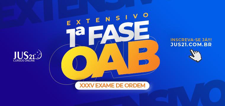 Lanado o curso extensivo para o XXXV Exame de Ordem