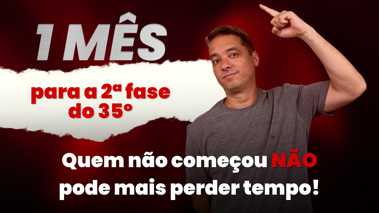 Apenas 1 ms para a prova do 35 Exame de Ordem