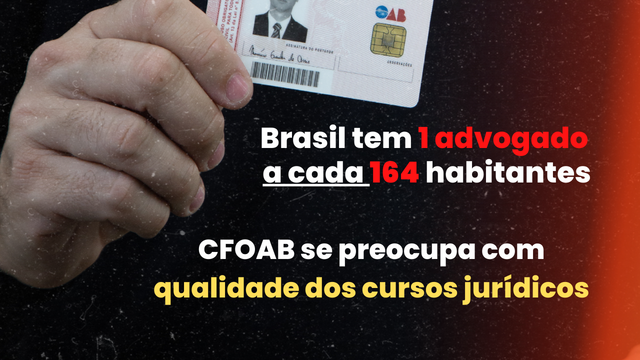 OAB diz que Brasil tem 1 advogado a cada 164 habitantes