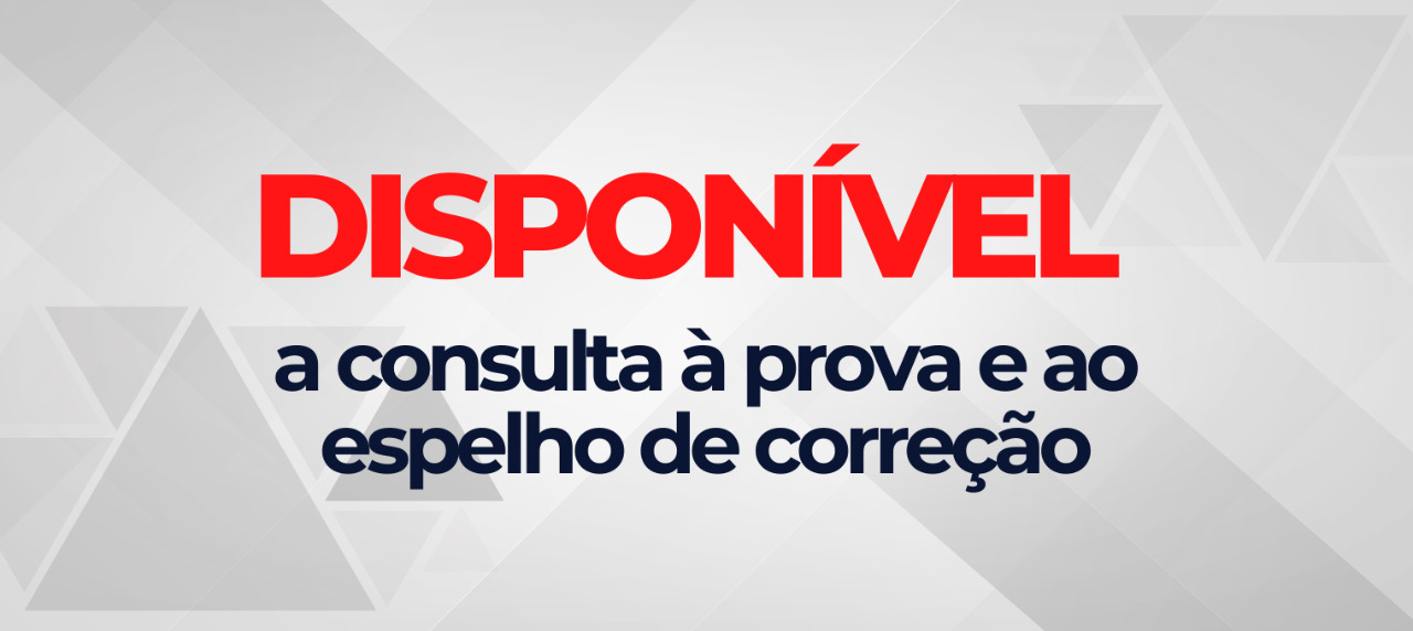 Disponvel a consulta  prova e ao espelho de correo