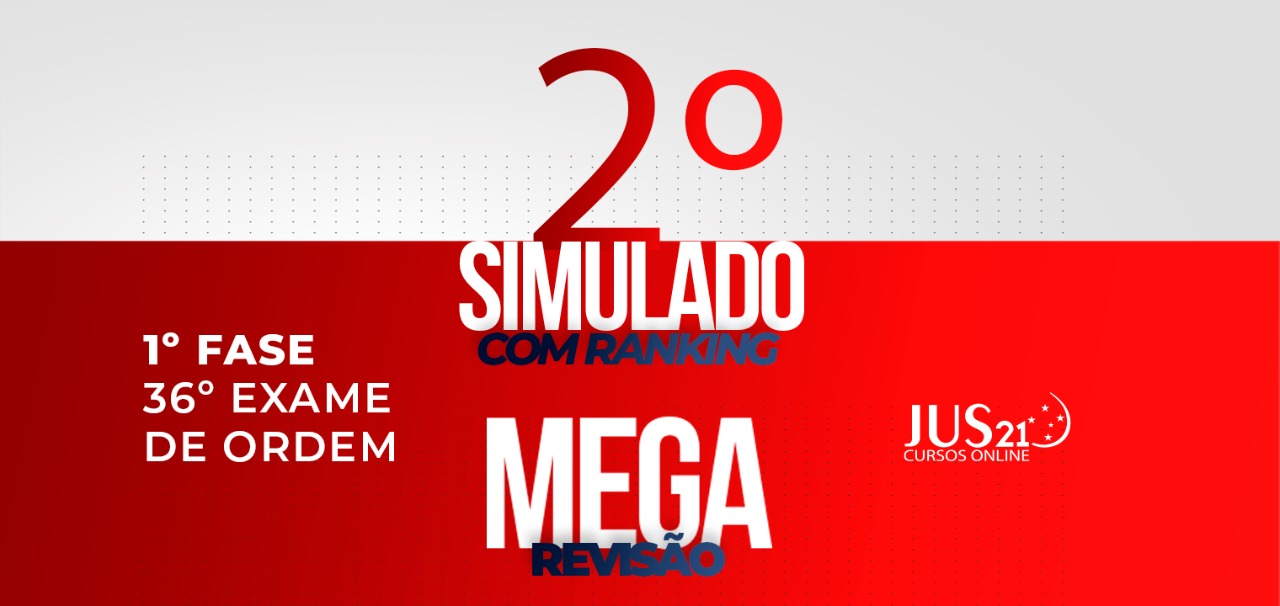 Sexta-feira teremos o 2 simulado da MEGA REVISO!