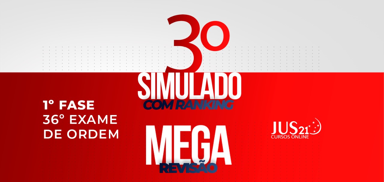 Vem a o 3 simulado da Mega Reviso!