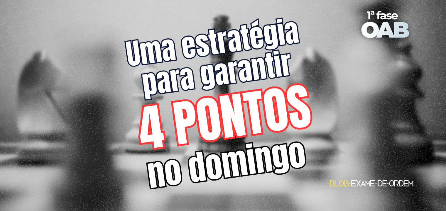 Uma estratgia para garantir 4 pontos no domingo!