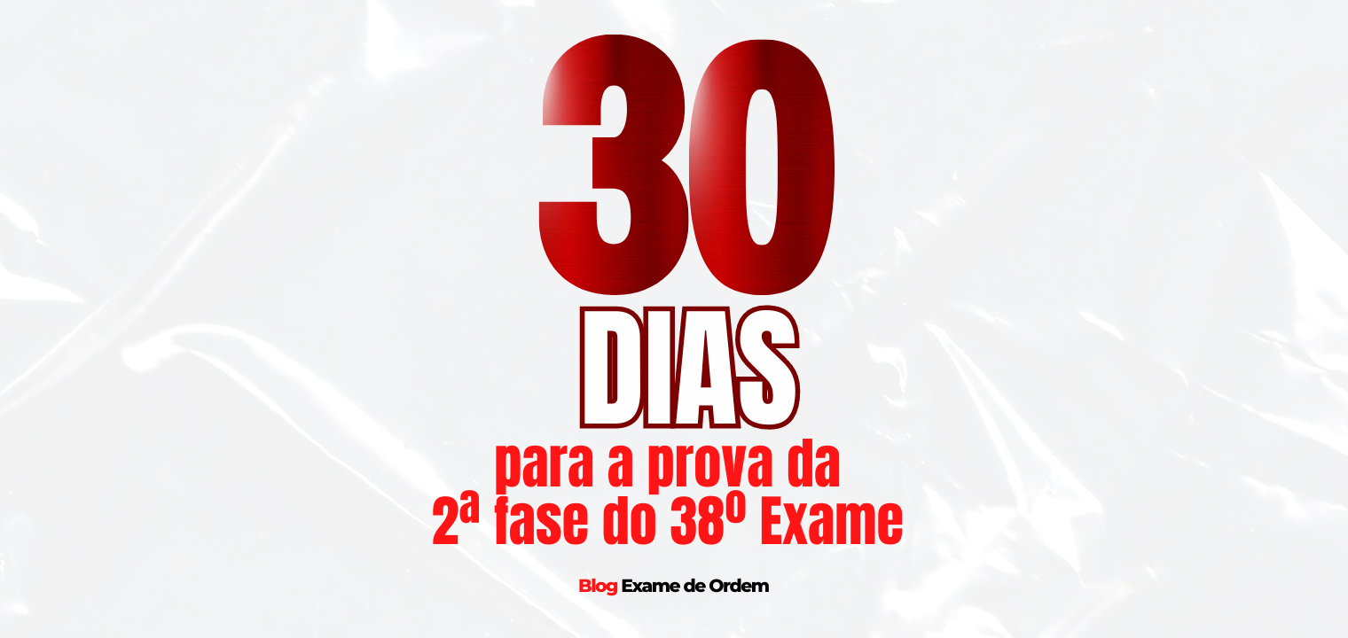 1 ms para a prova da 2 fase do 38 Exame de Ordem