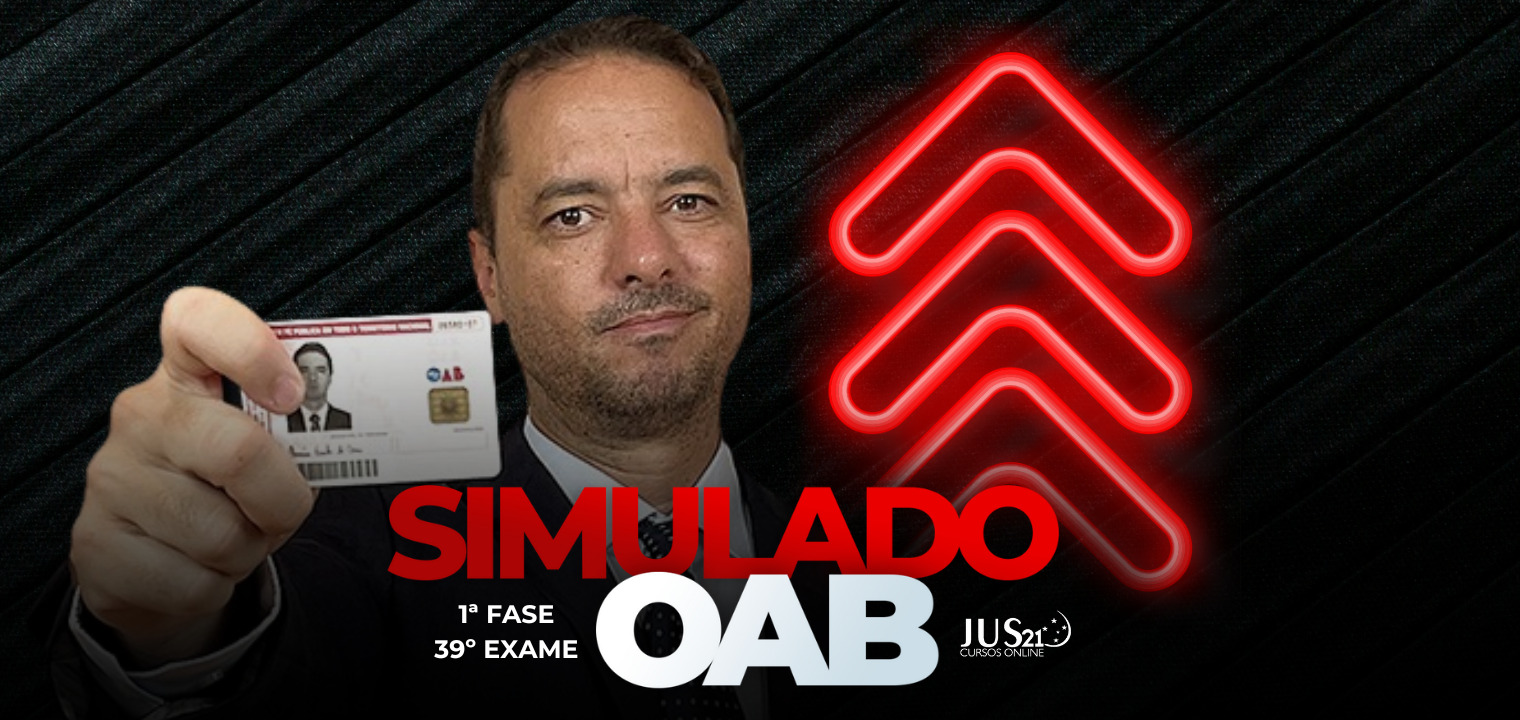 Na sexta-feira teremos o 1 simulado do Jus21para o 39 Exame!