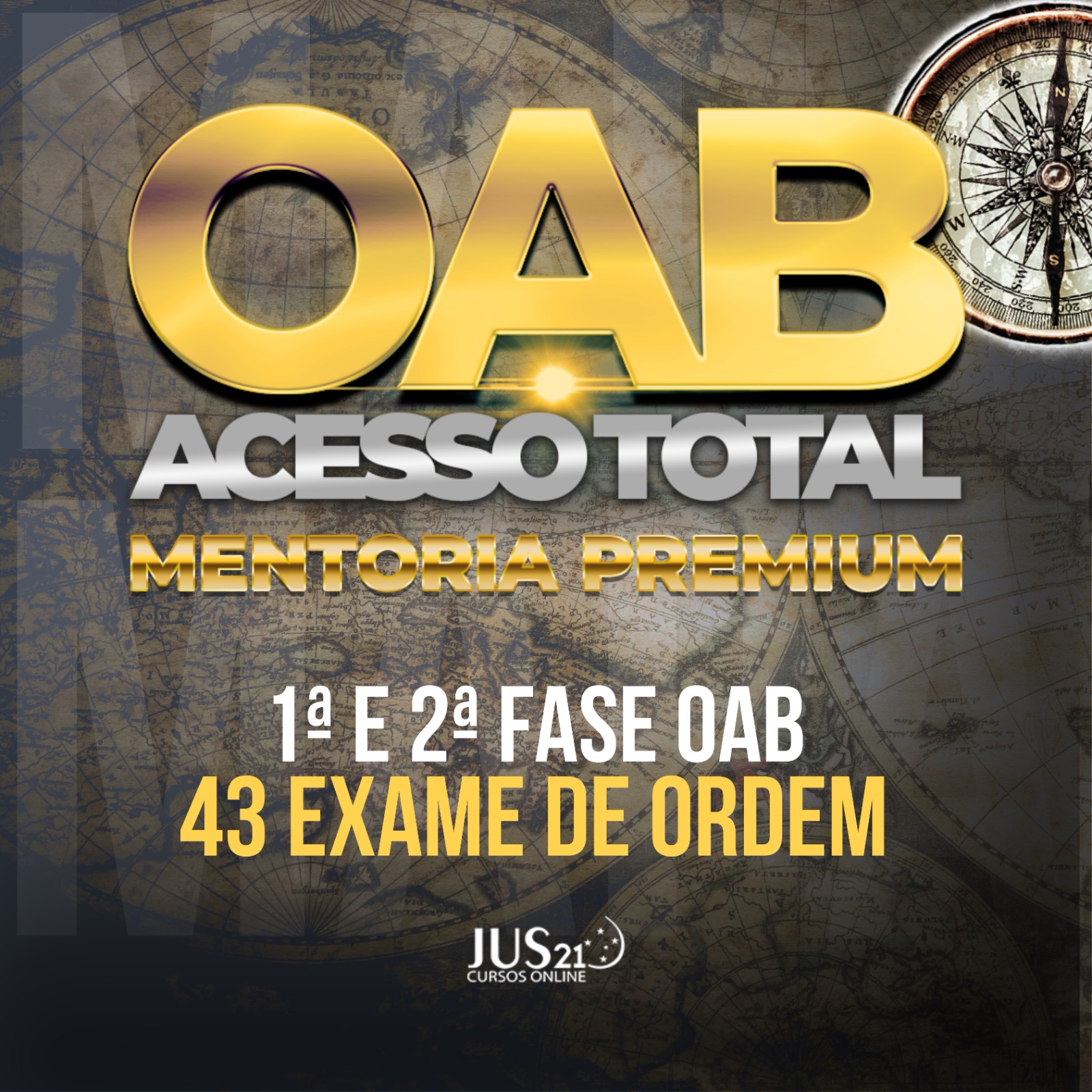 Acesso Total - 1 e 2 Fase OAB 43 - Mentoria Premium