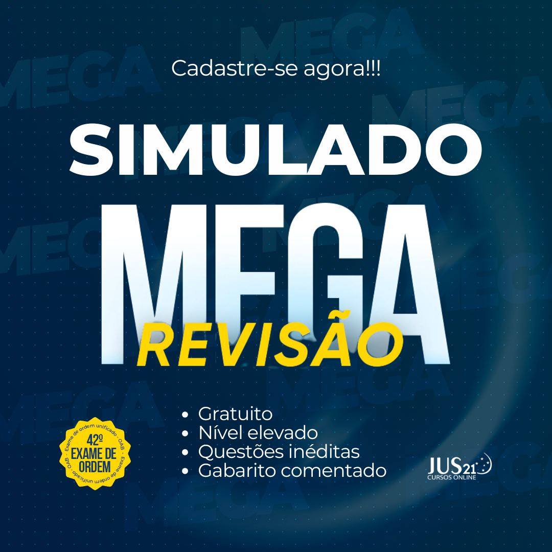 Simulados - Mega Reviso para 1 Fase - 42 Exame