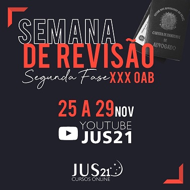 Hoje tem mais Semana de Reviso! Administrativo, Constitucional e Penal 