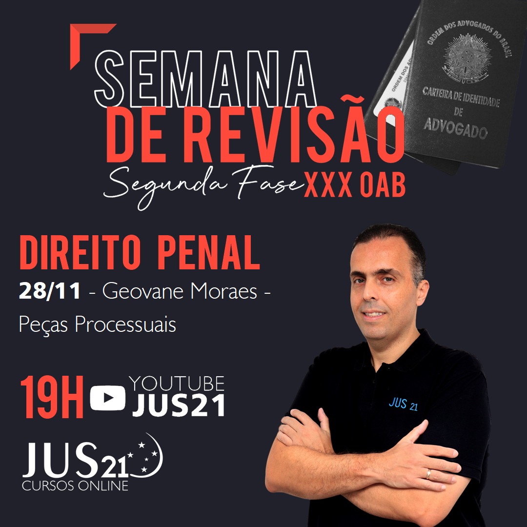 Semana de Reviso hoje de Penal e Administrativo!