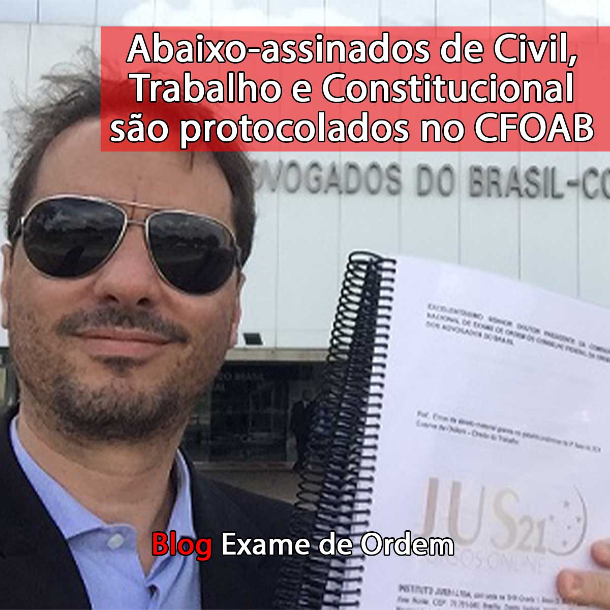 Abaixo-assinados de Civil, Trabalho e Constitucional so protocolados no CFOAB