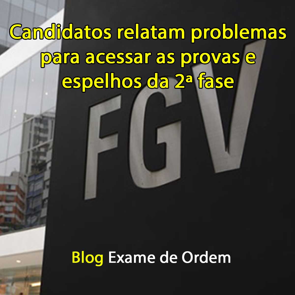 Candidatos relatam problemas para acessar as provas e espelhos da 2 fase