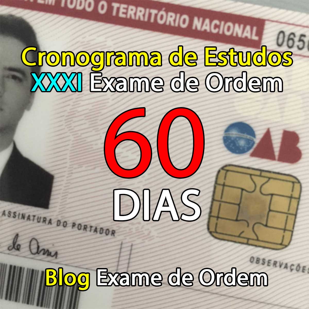 Cronograma de Estudos - 60 dias - para o XXXI Exame de Ordem