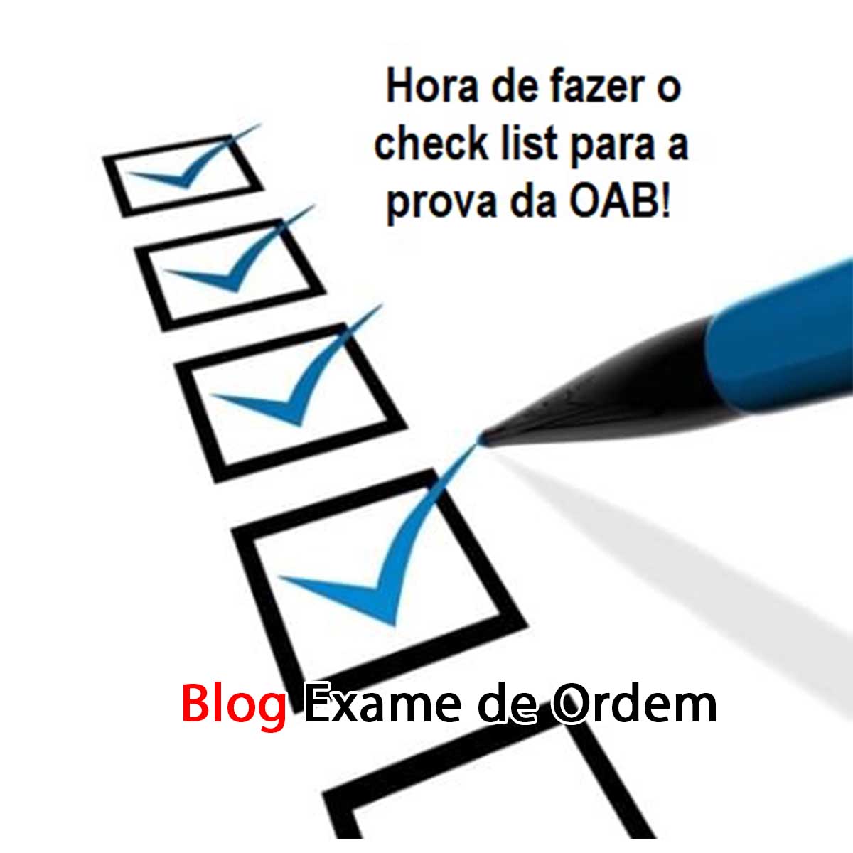 Hora de fazer o check list para a prova da OAB!