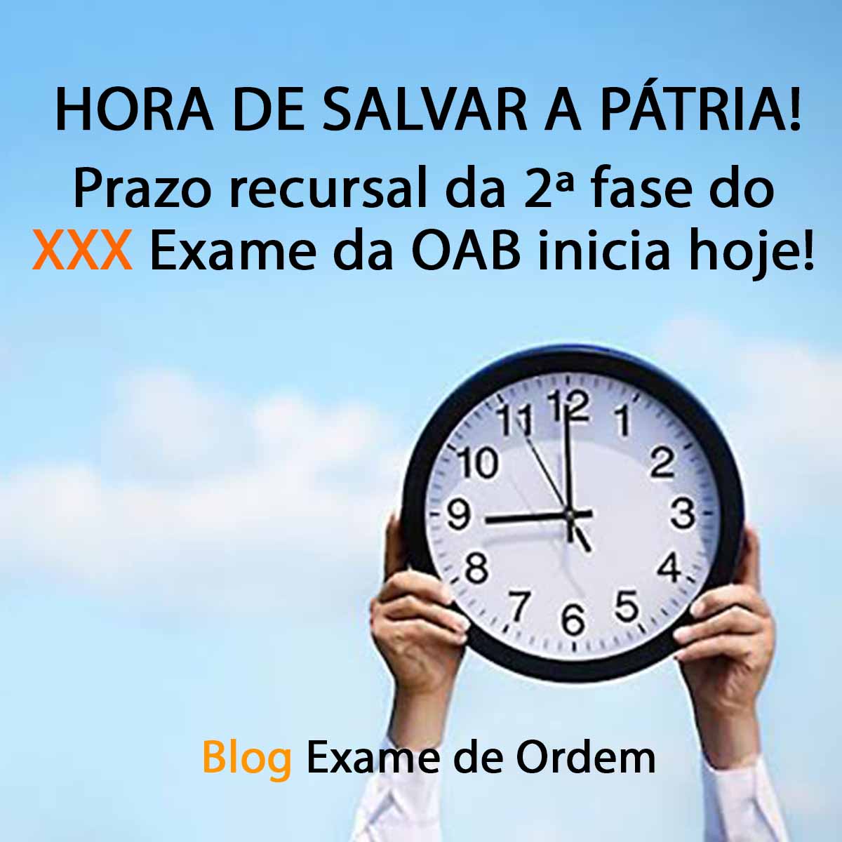 Prazo recursal da 2 fase do XXX Exame da OAB inicia hoje!