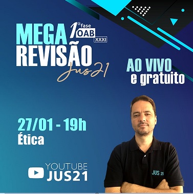 A partir das 19h, AO VIVO, Mega Reviso de tica Profissional