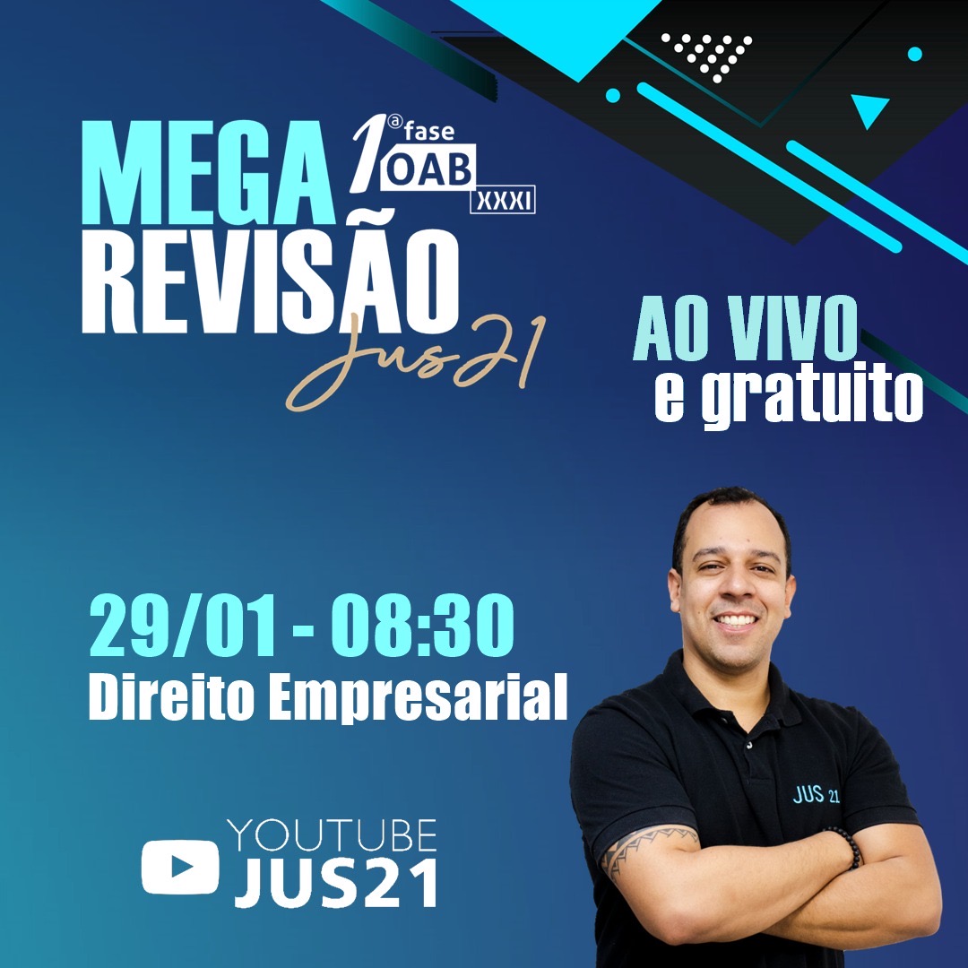 J vai comear a Mega Reviso de Direito Empresarial!