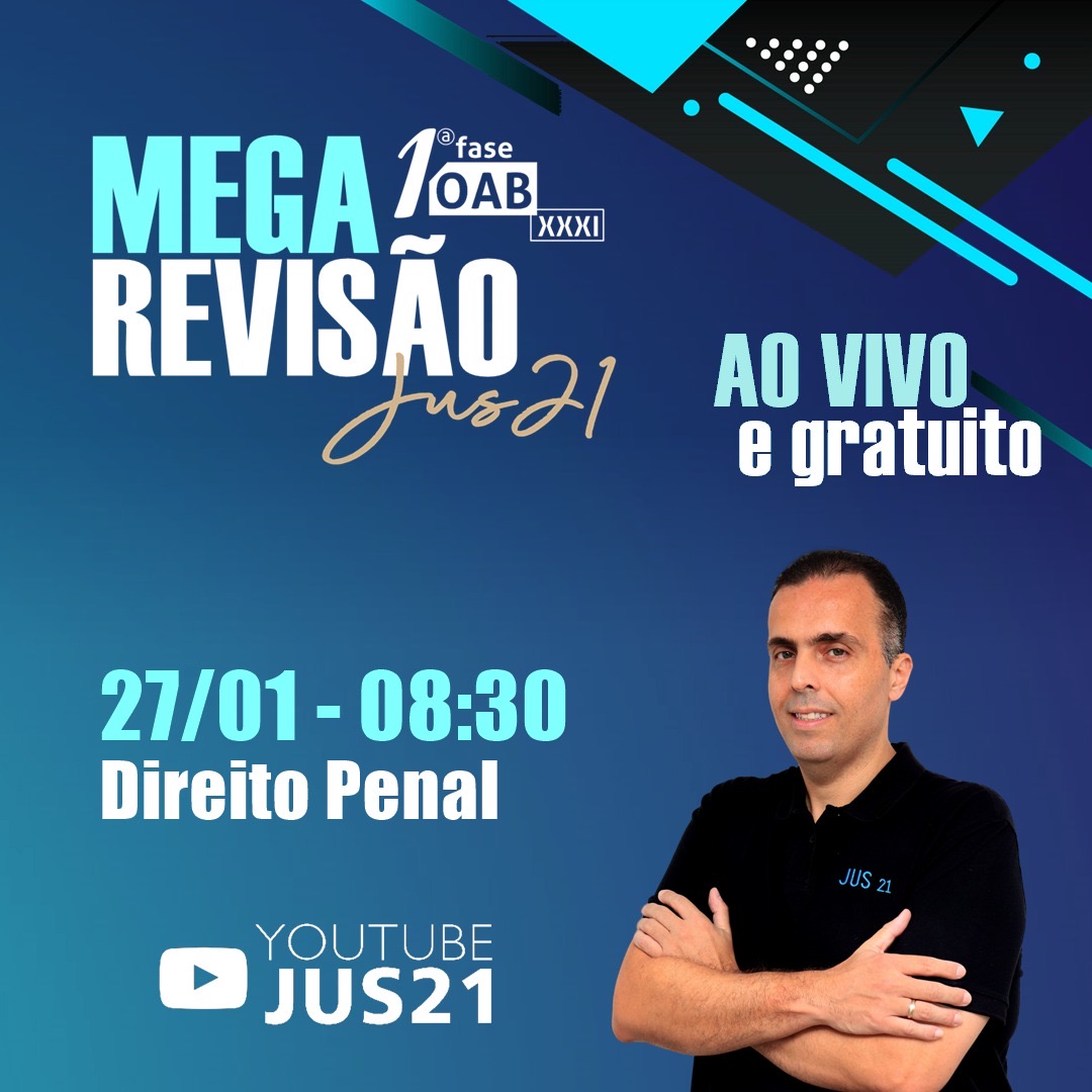 J vai comear a MEGA Reviso do Jus21! Geovane Moraes com Direito Penal!