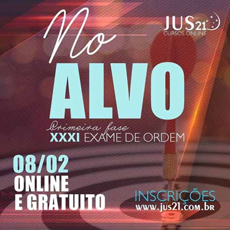  hoje! Vai comear o NO ALVO!