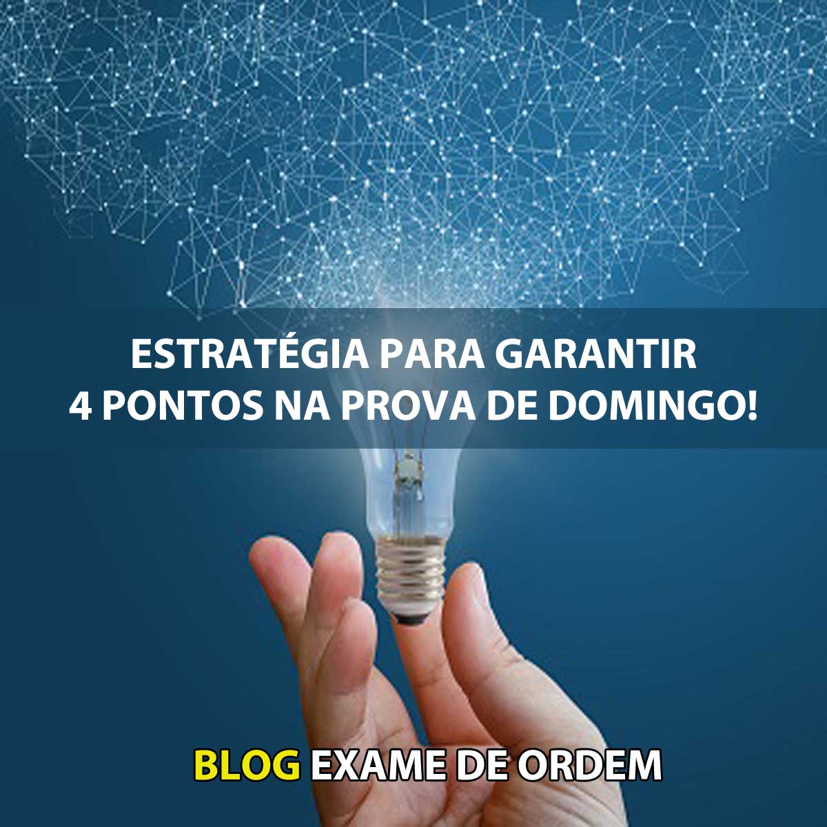 Estratgia para garantir 4 pontos na prova de domingo!