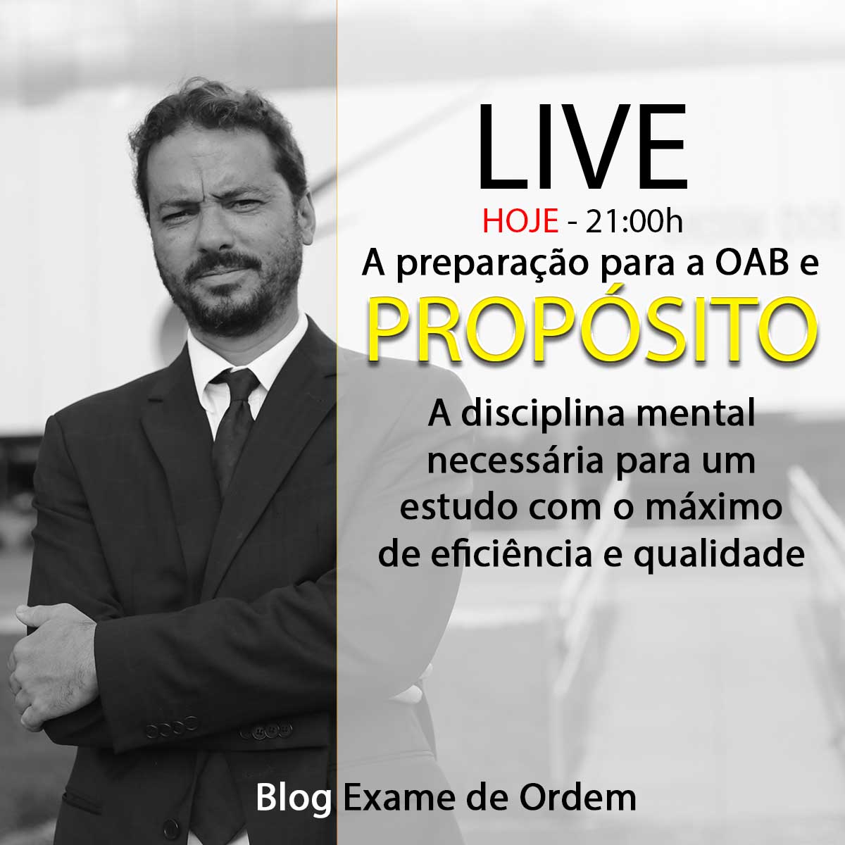 Hoje, 21h: A preparao para a OAB e propsito