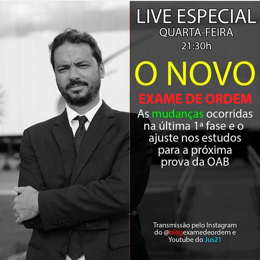 Hoje, live especial: O novo Exame de Ordem