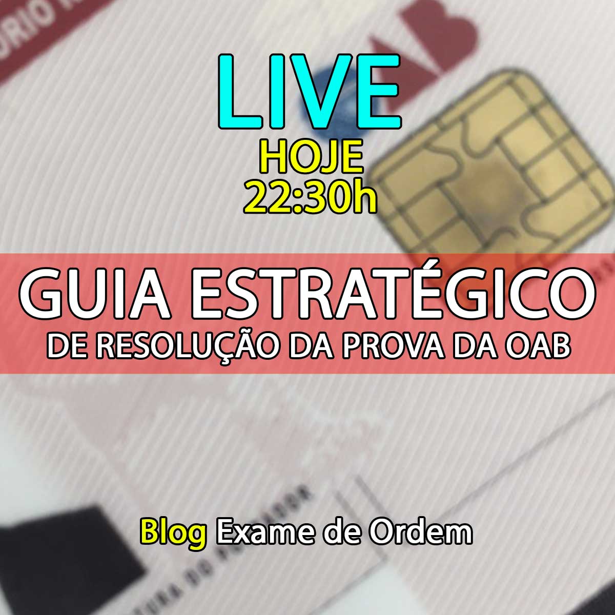 Hoje teremos o Guia estratgico de resoluo da prova da OAB