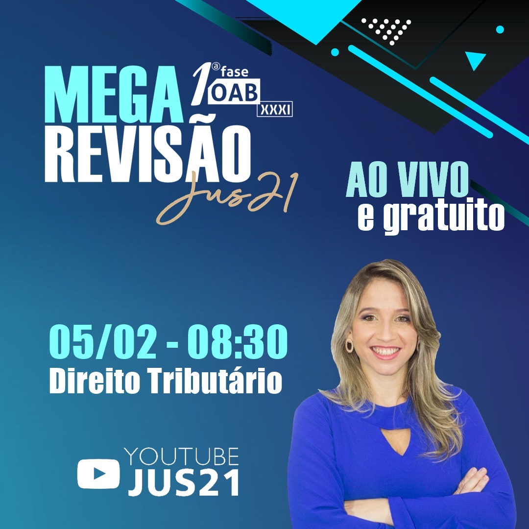 J vai comear a MEGA Reviso de Direito Tributrio!