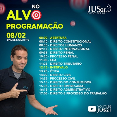 NO ALVO: acompanhem ao vivo!