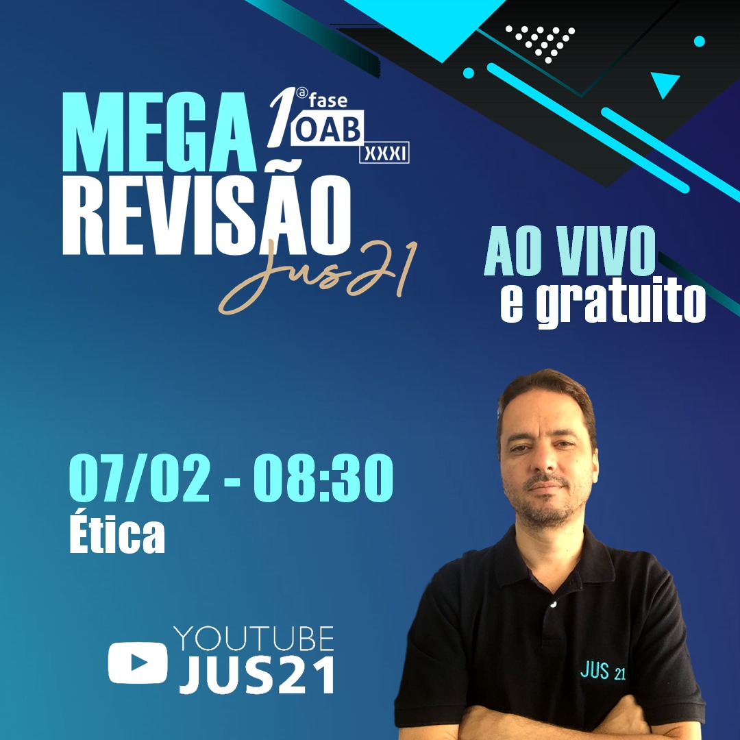 ltimo dia da MEGA Reviso! tica e Direito Tributrio!