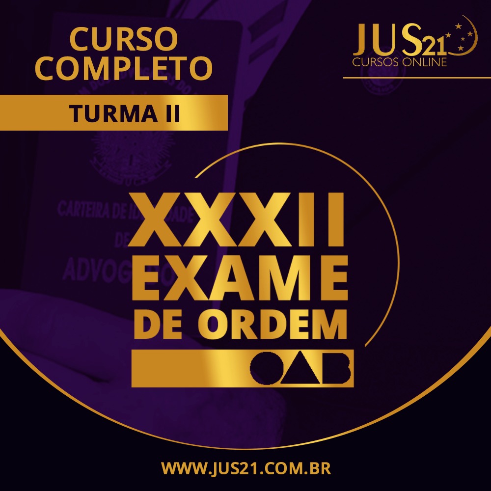 Venham estudar para a 1 fase da OAB com o Jus21!