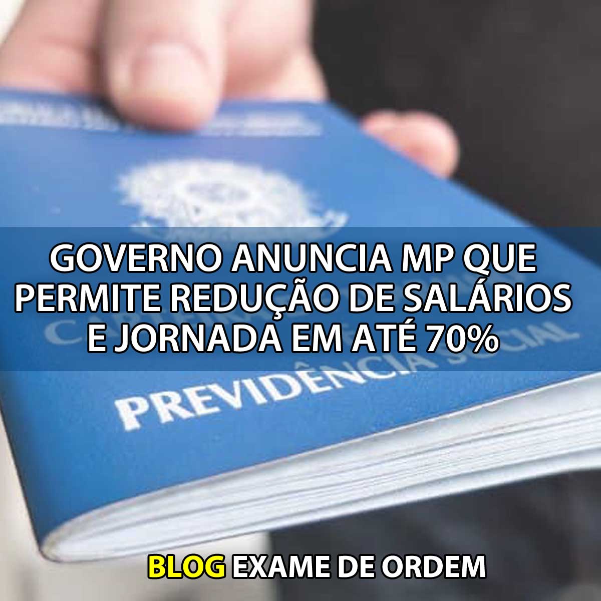 Governo anuncia MP que permite reduo de salrios e jornada em at 70%