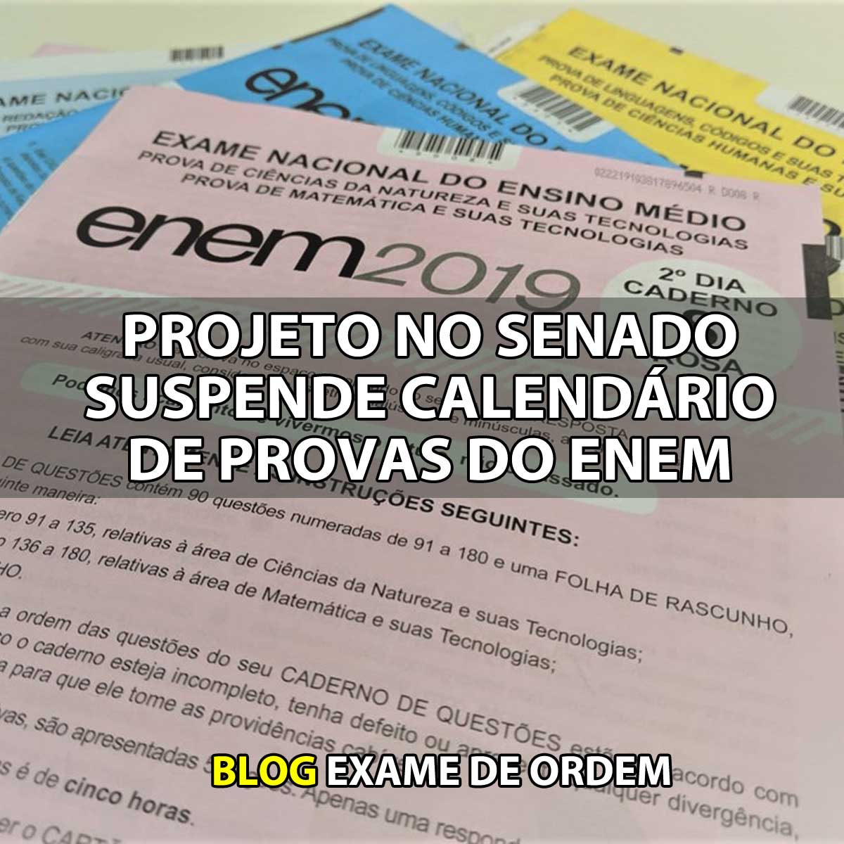 Projeto no Senado suspende calendrio de provas do Enem