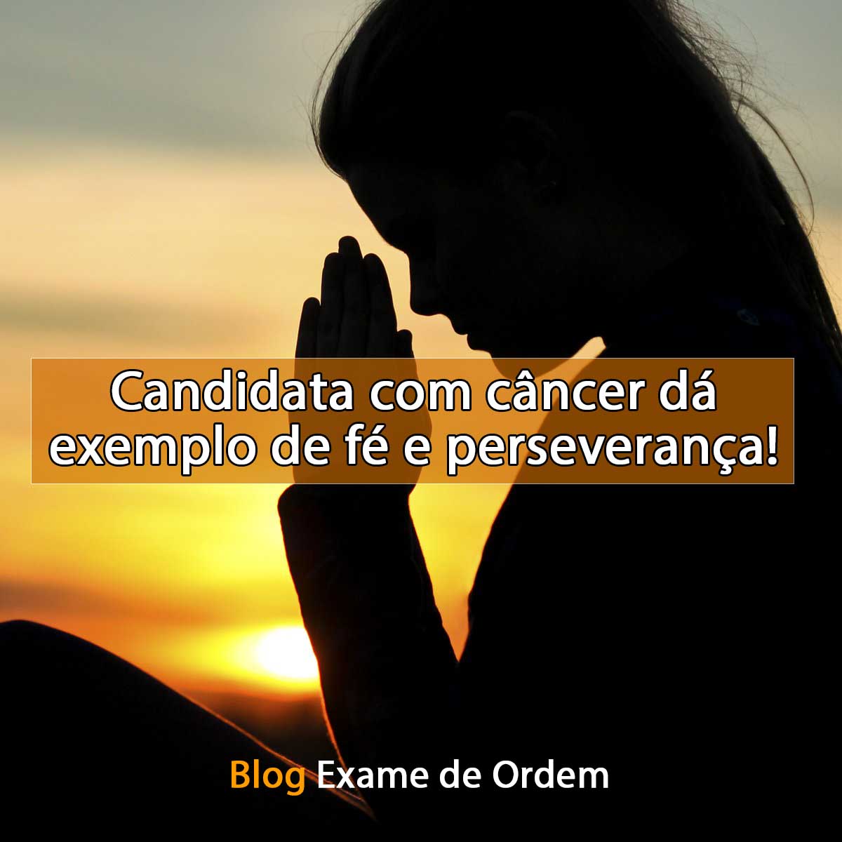 Candidata com cncer d exemplo de f e perseverana!