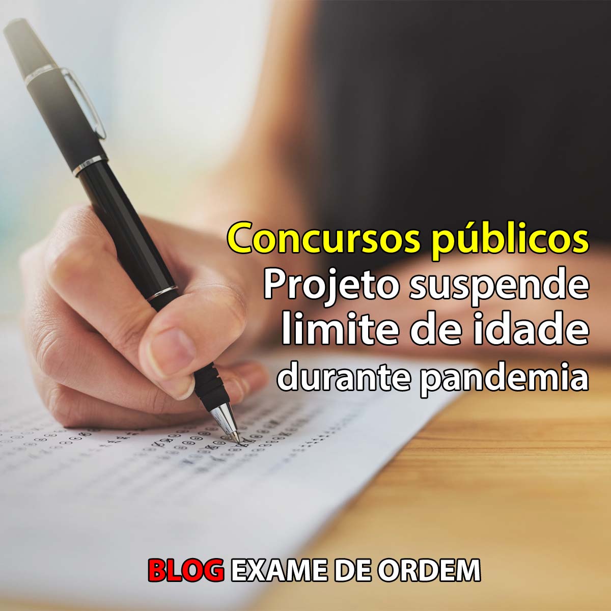 Concursos pblicos: projeto suspende limite de idade durante pandemia