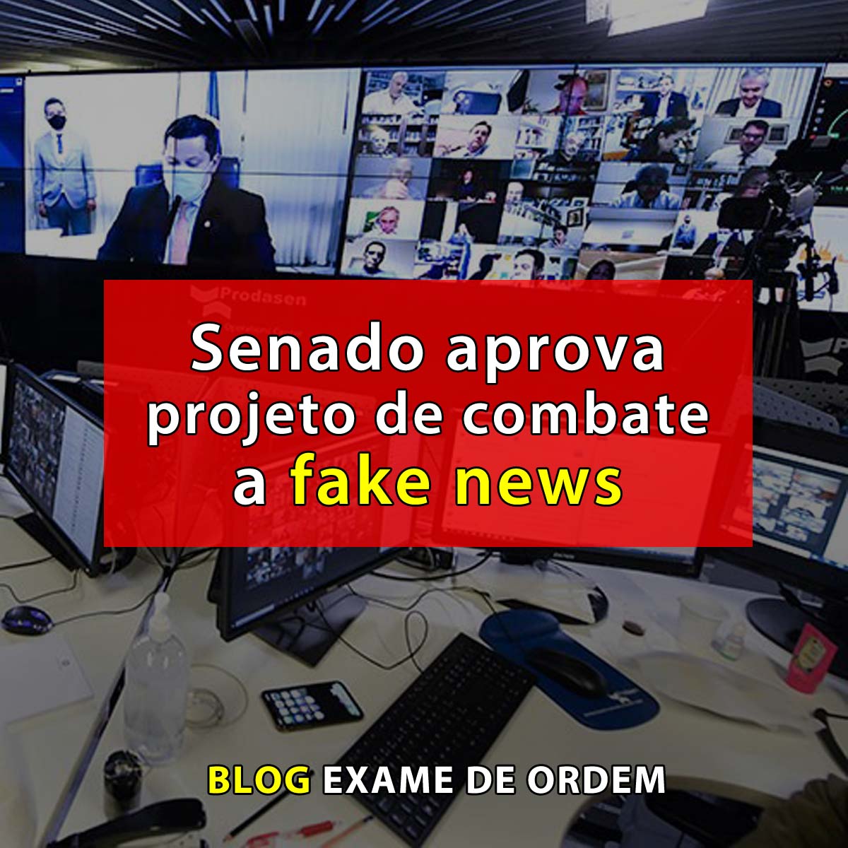 Senado aprova projeto de combate a fake news