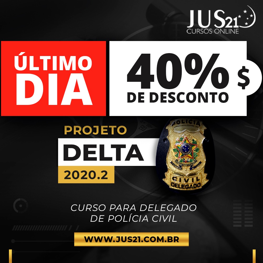 LTIMO DIA do desconto de 40% nos cursos para carreiras policiais!