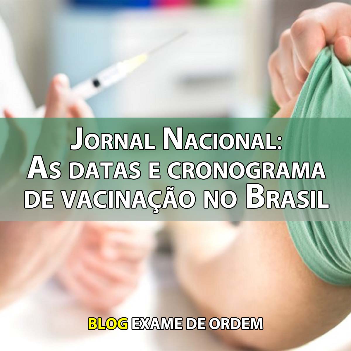 Jornal Nacional: As datas e cronograma de vacinao no Brasil