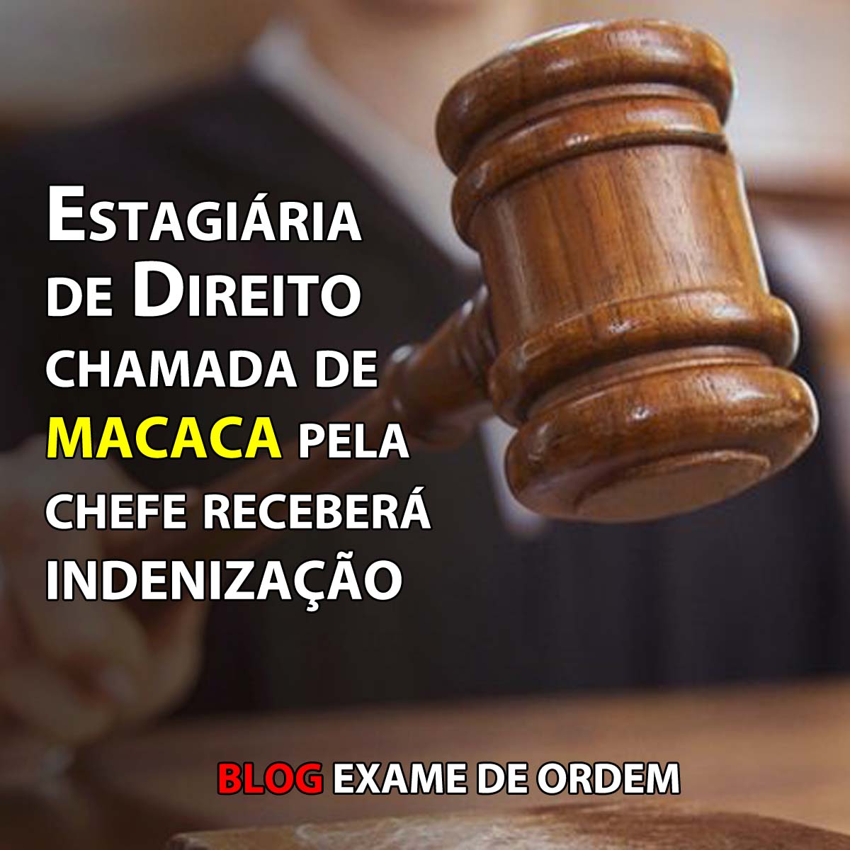  Estagiria de Direito chamada de macaca pela chefe receber indenizao