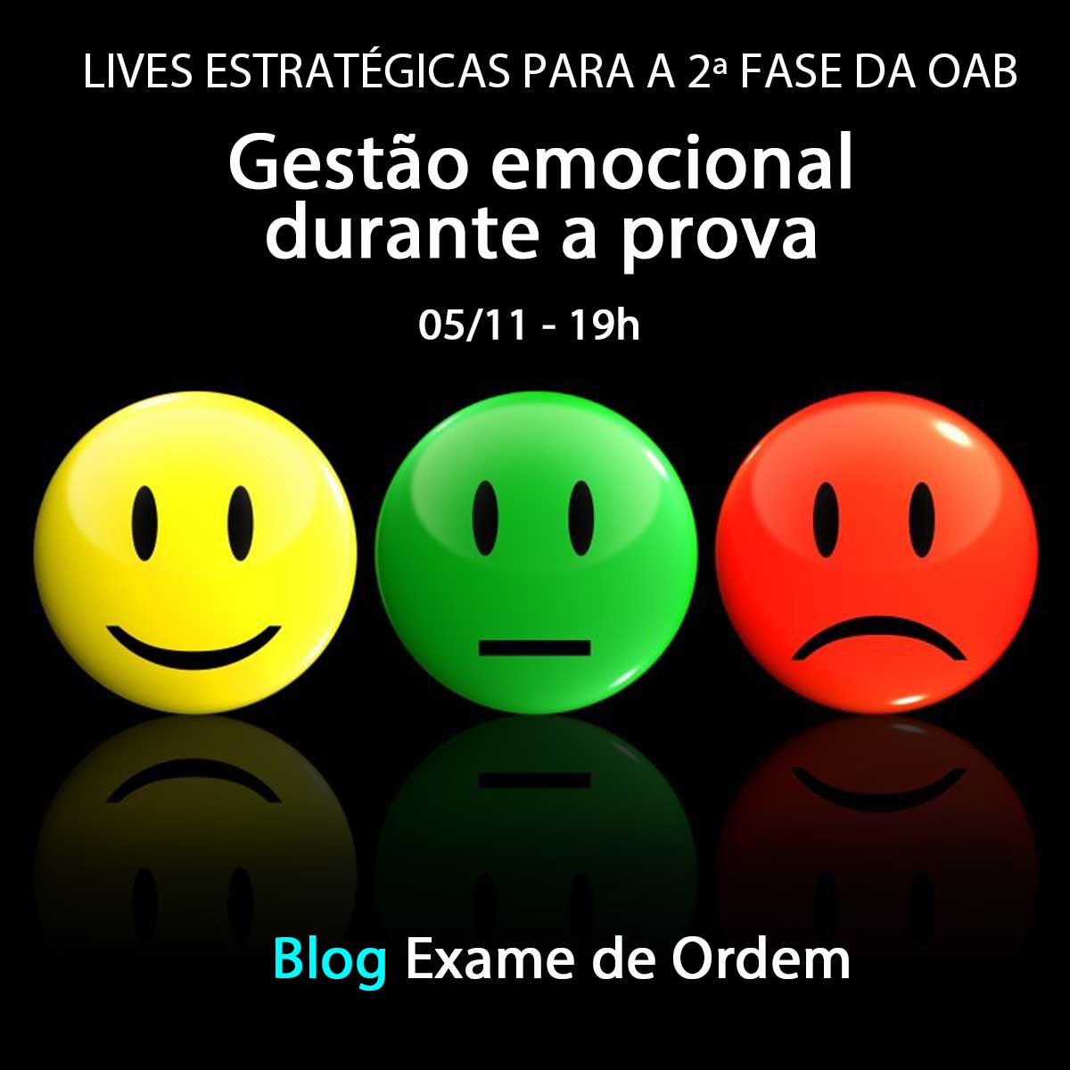 Amanh vamos falar do corao! A gesto emocional durante a prova!