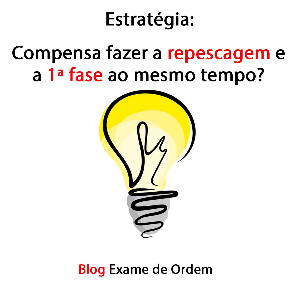 Compensa fazer a repescagem e a 1 fase ao mesmo tempo?