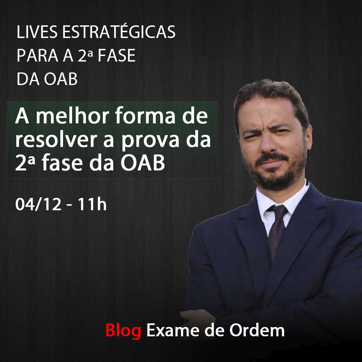 Hoje, 11h, a live especial sobre como fazer a prova!