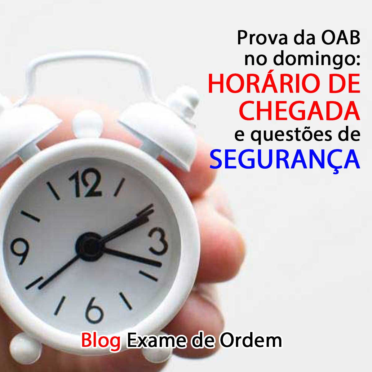 Prova da OAB no domingo: horrio de chegada e questes de segurana