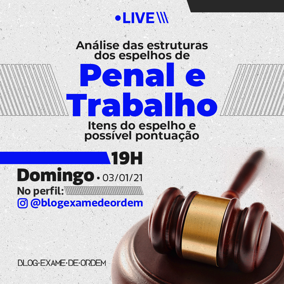 Hoje, 19h, anlise das estruturas dos espelhos de Penal e Trabalho