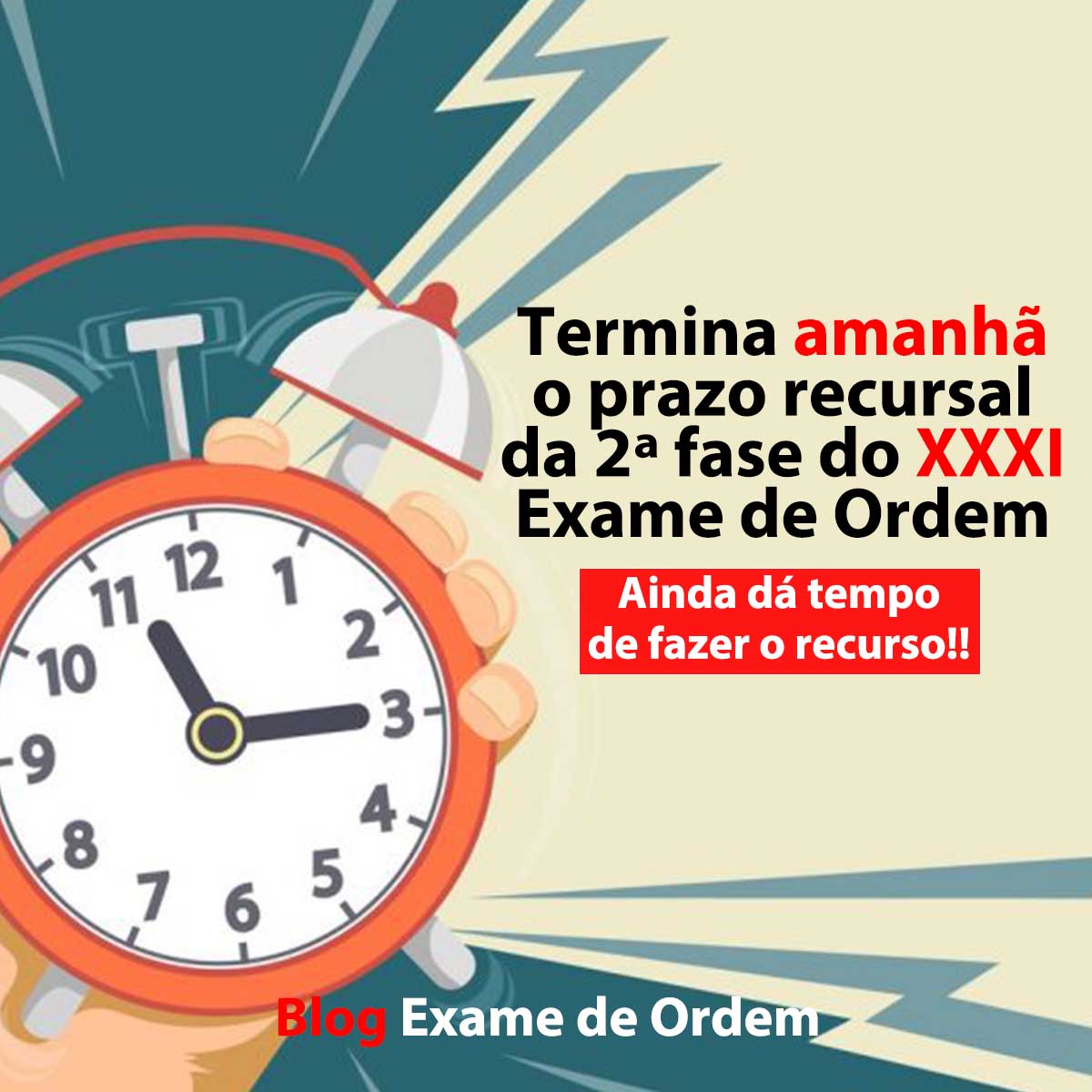 Termina amanh o prazo recursal da 2 fase do XXXI Exame de Ordem