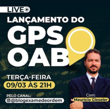 Amanh teremos o lanamento do GPS OAB!