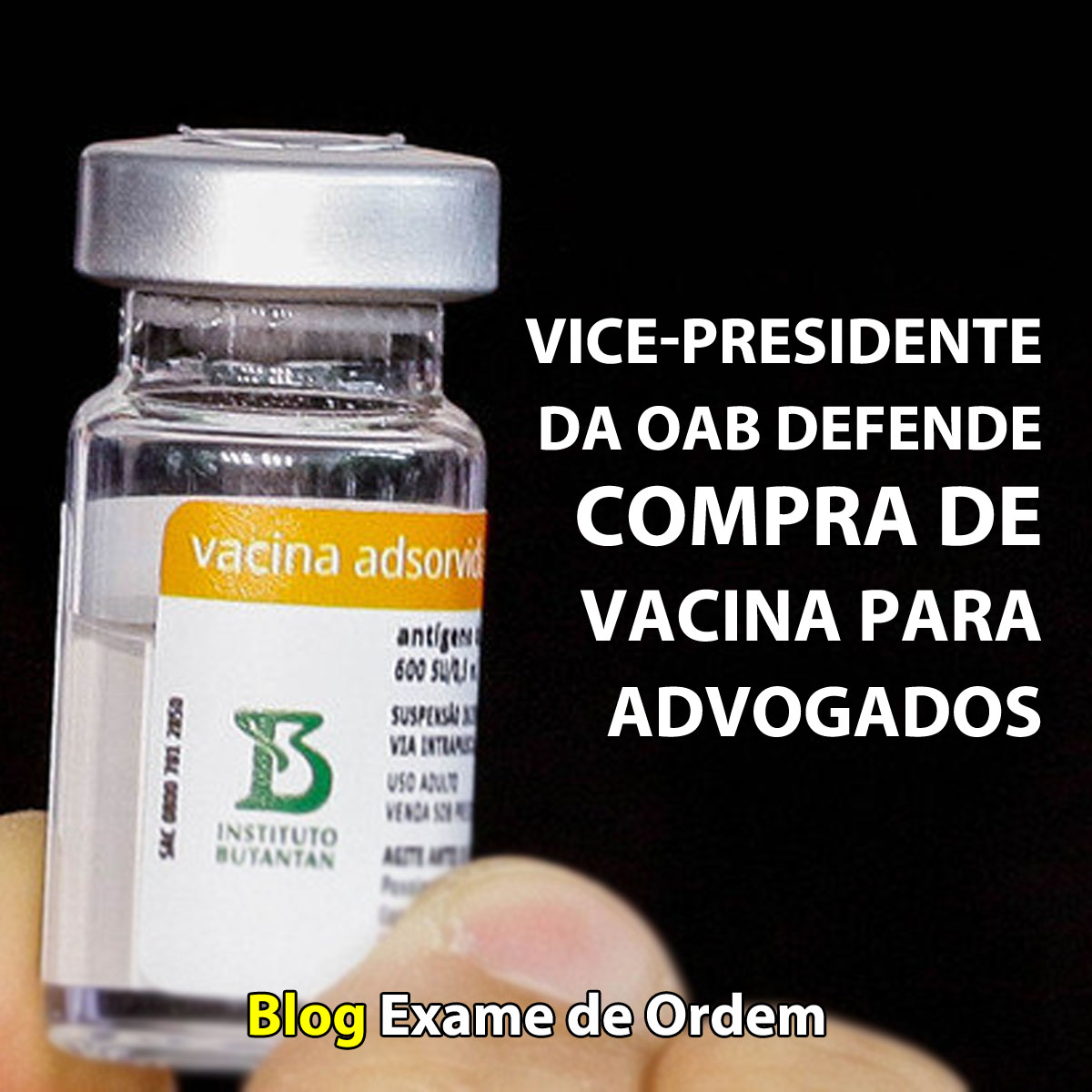 Vice-presidente da OAB defende compra de vacina para advogados