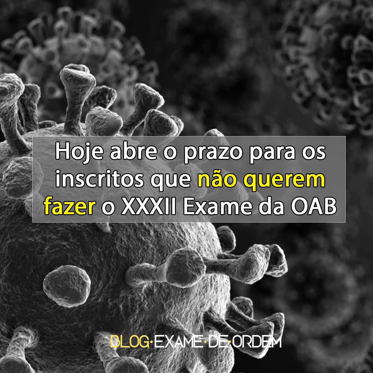 Hoje abre o prazo para os inscritos que no querem fazer o XXXII Exame da OAB