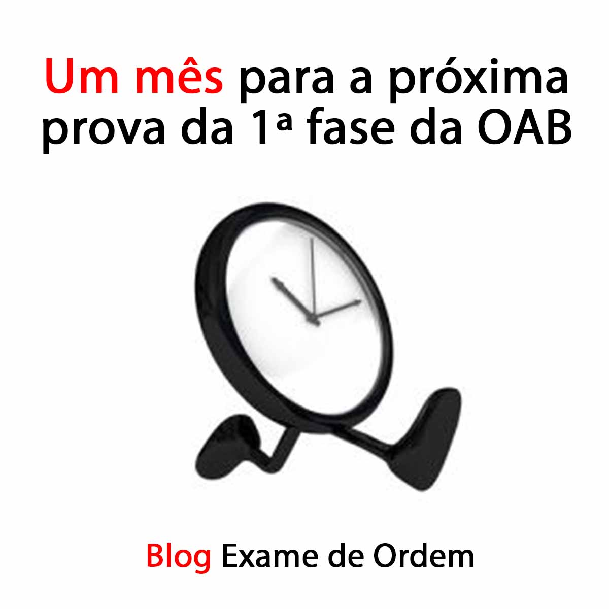 Um ms para a prxima prova da 1 fase da OAB