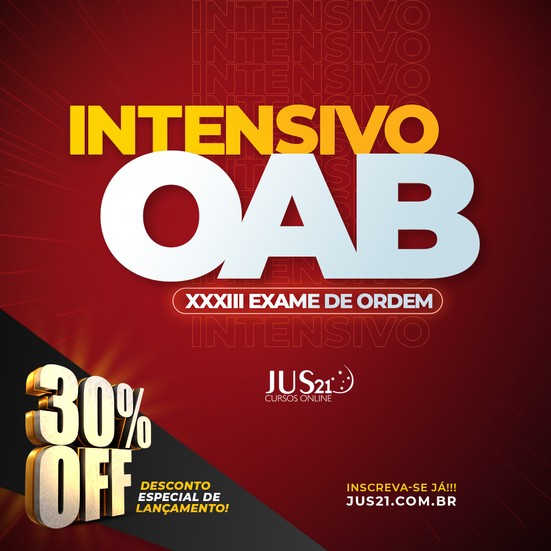 Lanado o Curso Intensivo para o XXXIII Exame de Ordem