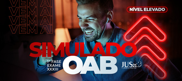 No domingo teremos Simulado Jus21 para a 1 fase da OAB!